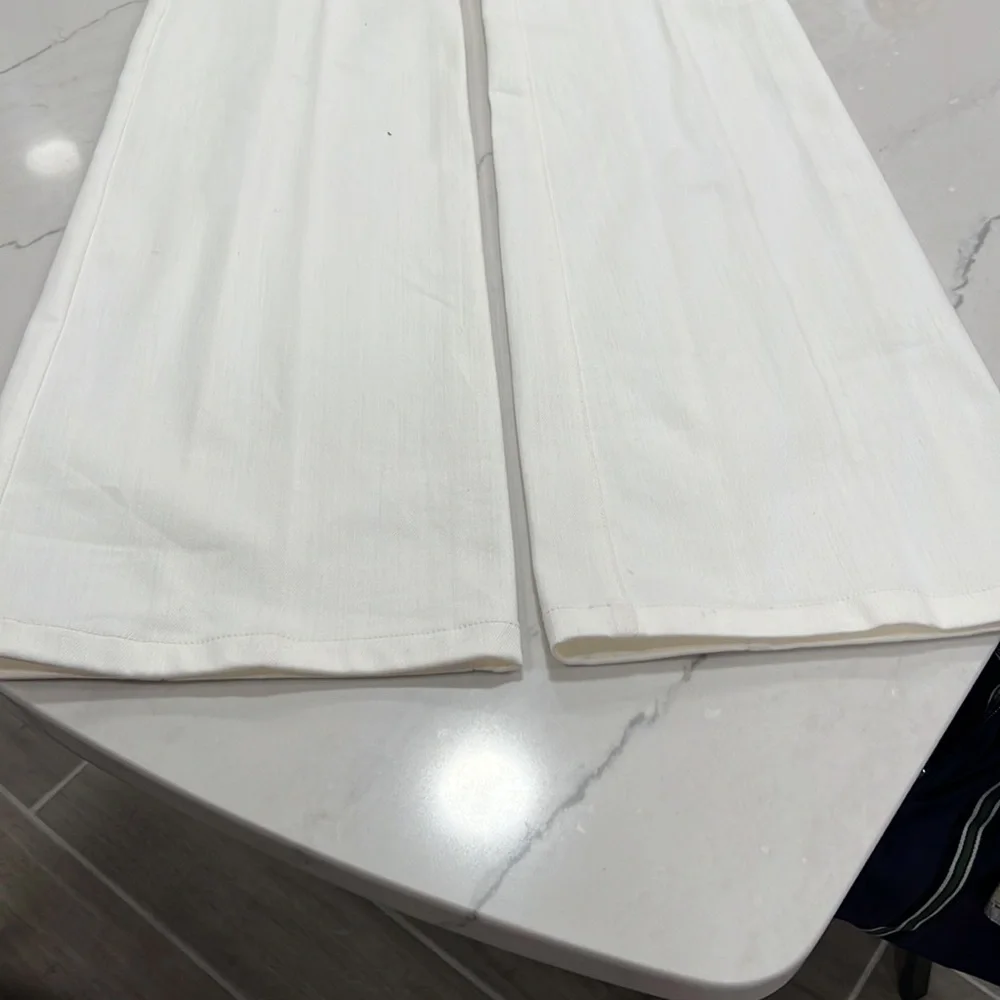 Derek Lam white denim wide leg high waisted Jeans NWT size 2